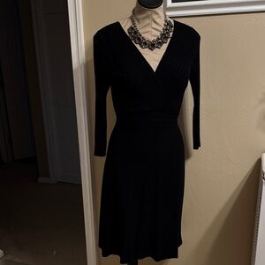 INC International Concepts Chic Black Long Sleeve Dress